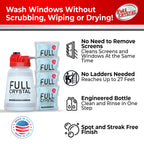 Full Crystal Window Cleaning Kit Glass Cleaner Concentrate with Long Reach

