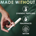 L. Tampons with Organic Cotton Core – BPA-Free Applicator

