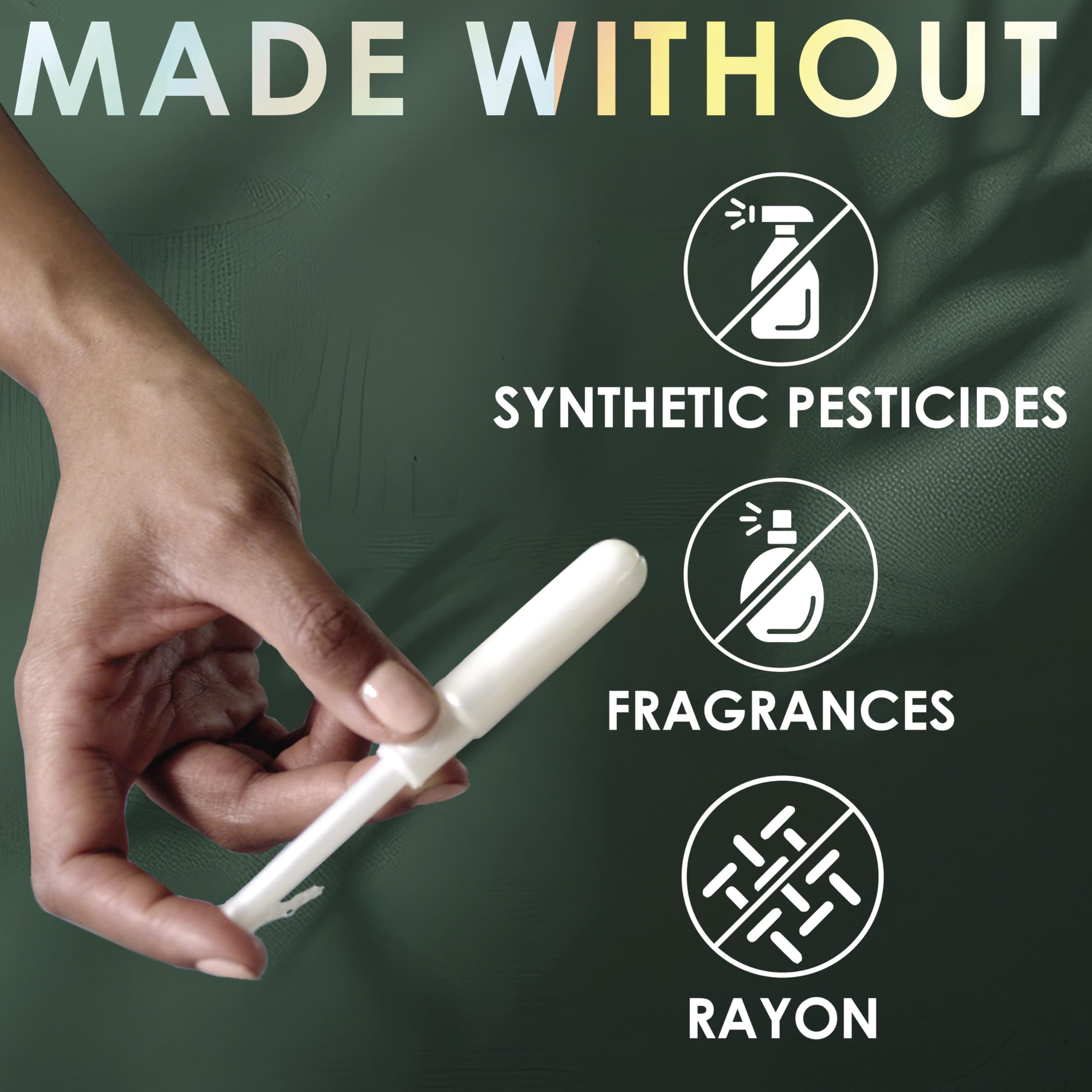 L. Tampons with Organic Cotton Core – BPA-Free Applicator

