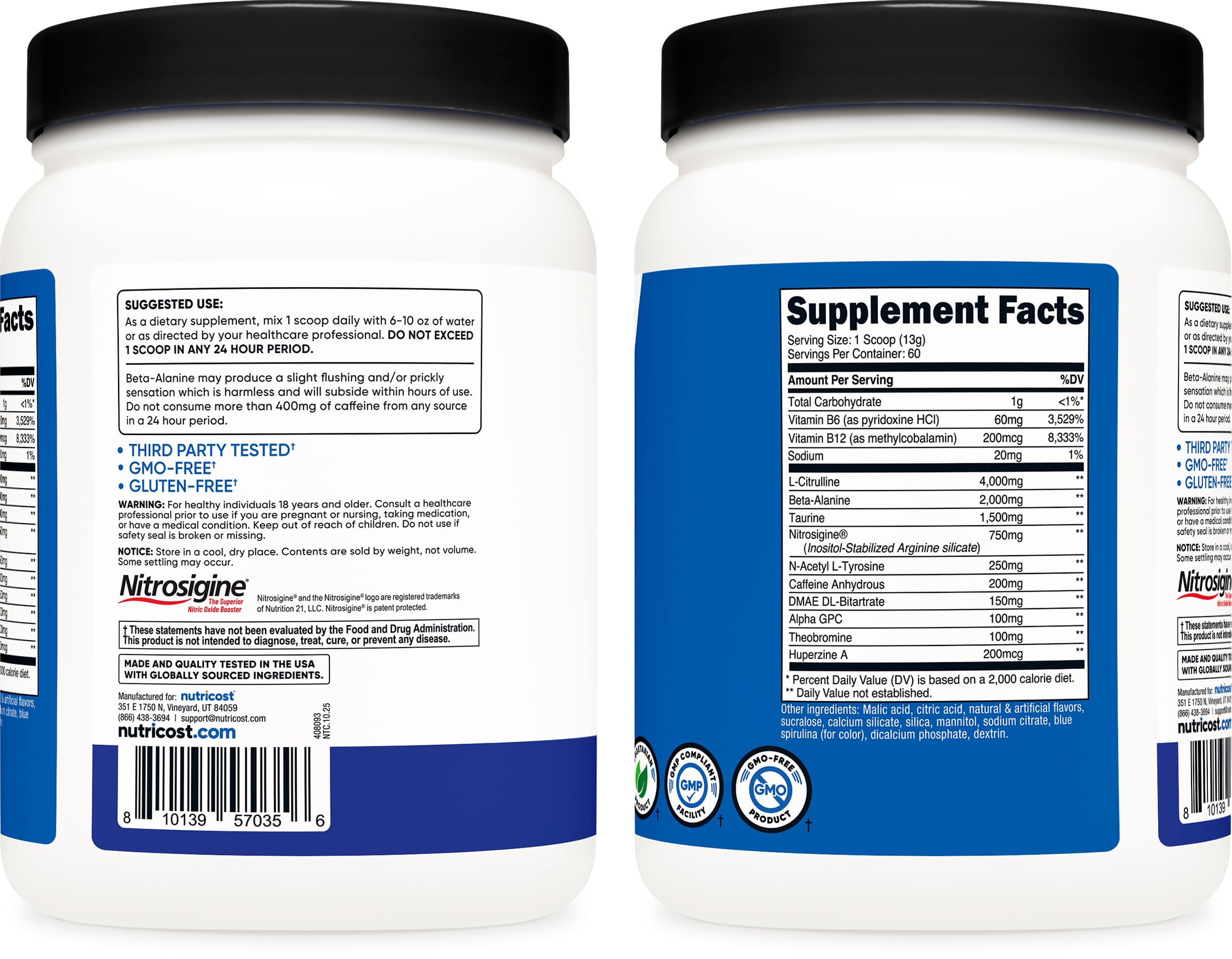 Nutricost Pre-Workout Complex Powder | Focused Energy

