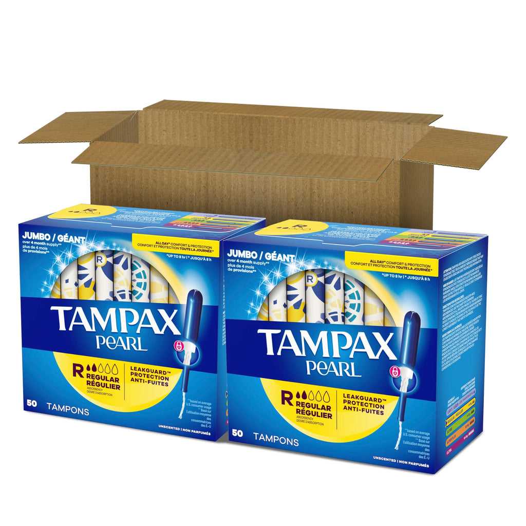 Tampax Pearl Tampons | LeakGuard Braid & Easy Applicator

