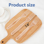 SACATR Heavy Duty Plastic Forks BPA-Free Disposable Cutlery

