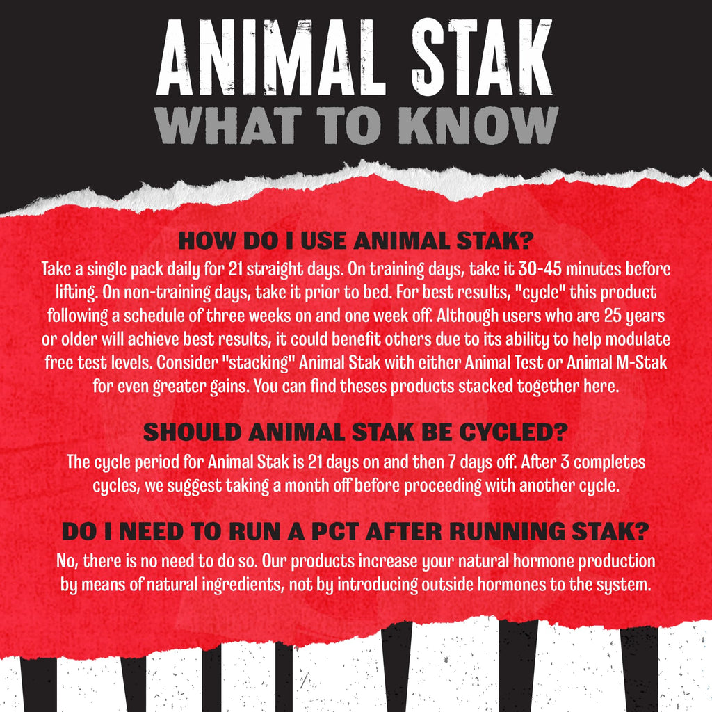 Animal Stak Natural Hormone Booster Supplement Tribulus

