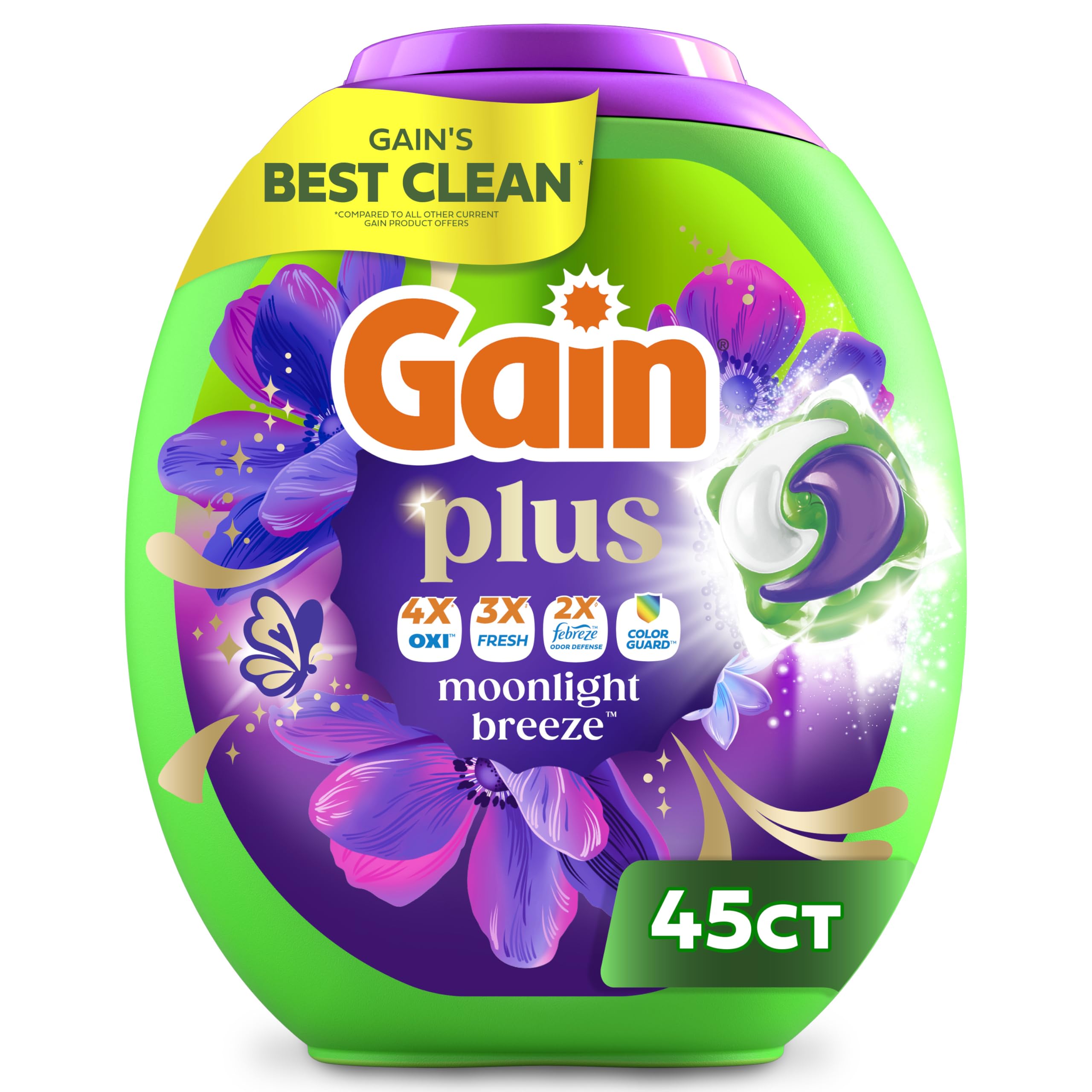 Gain Plus Flings Pods Laundry Detergent – All-In-One Clean

