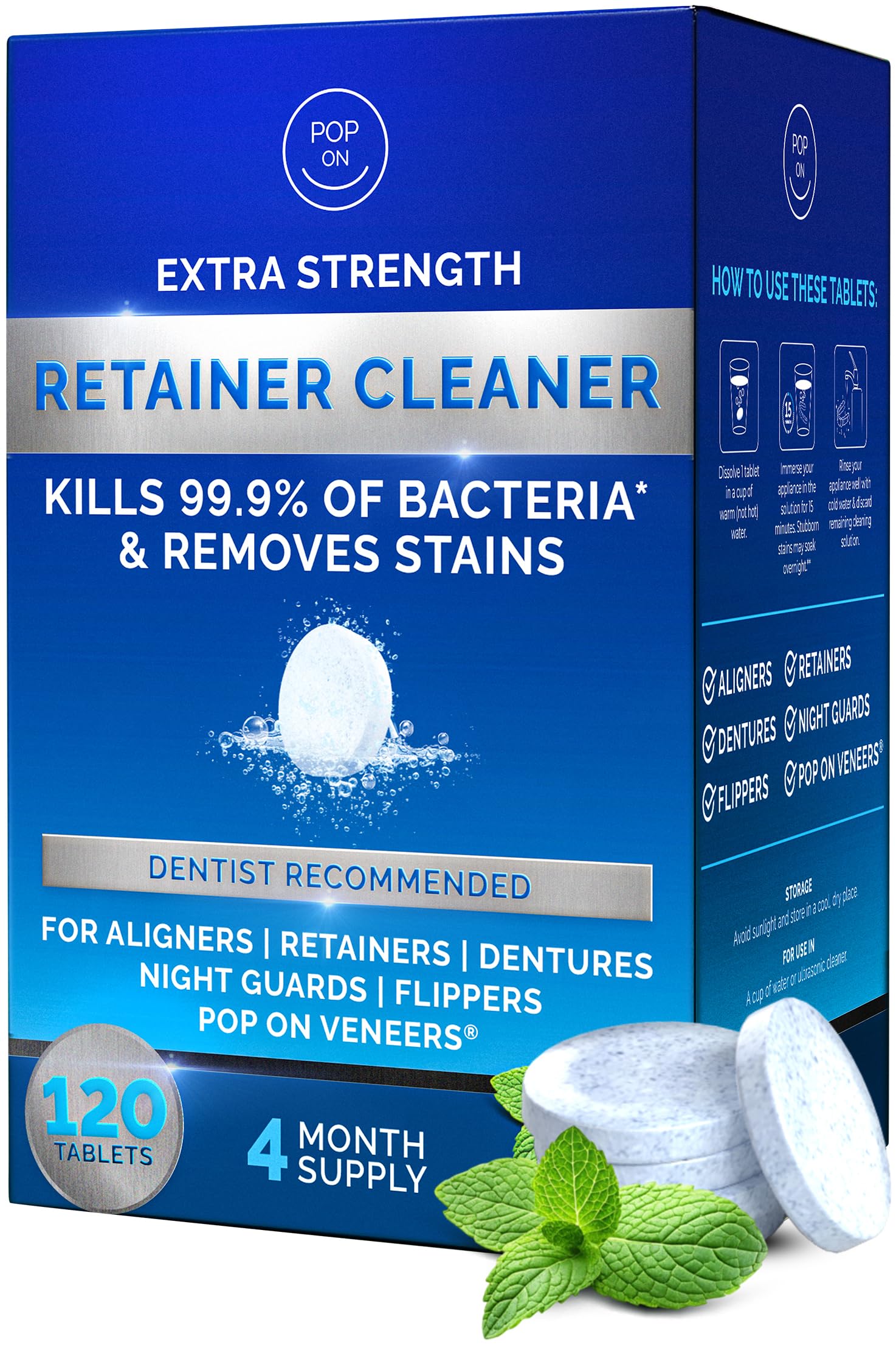 Retainer Cleaner Tablets for Invisalign & Aligners | Ultrasonic Safe


