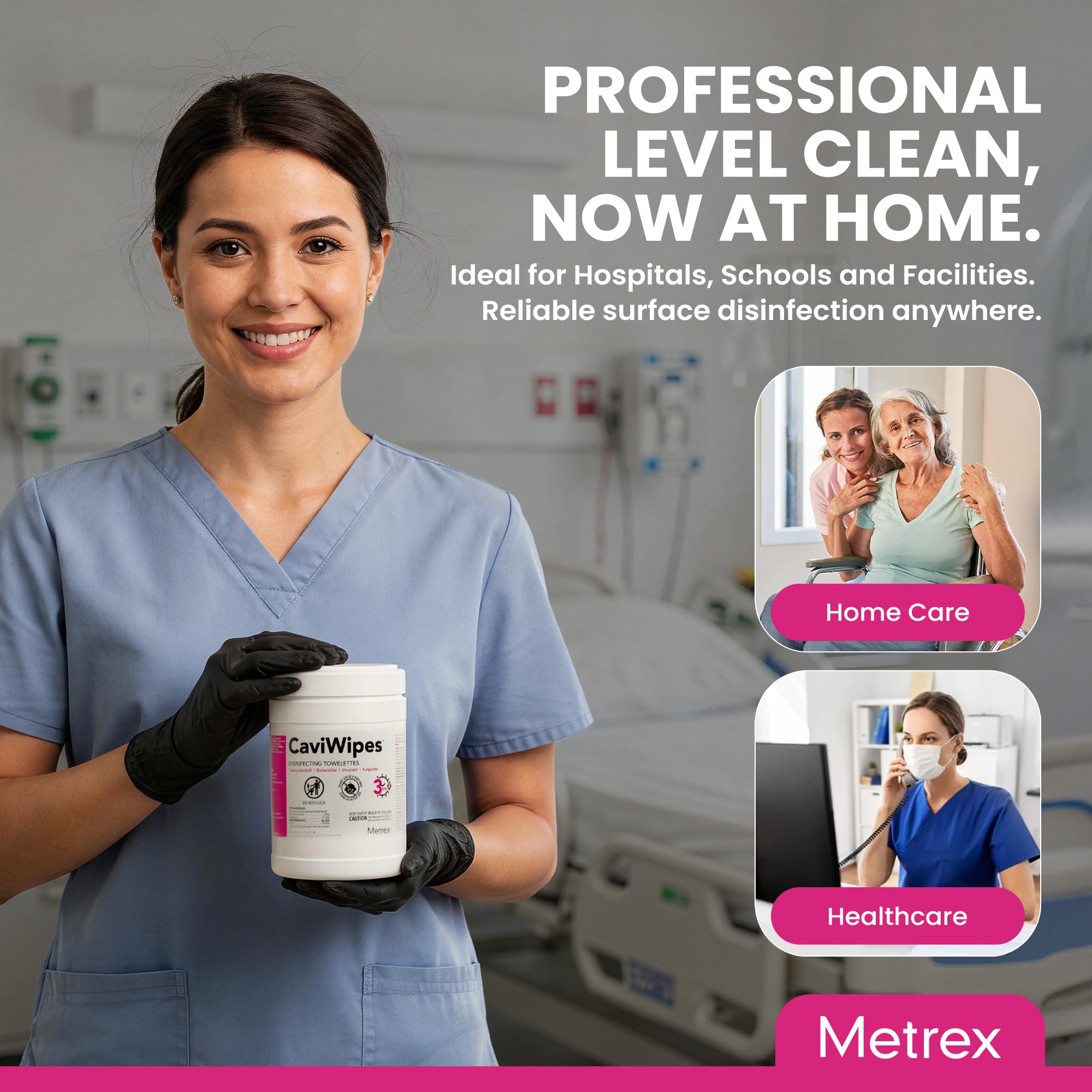 Metrex CaviWipes Disinfecting Towelettes Alcohol-Based Wipes

