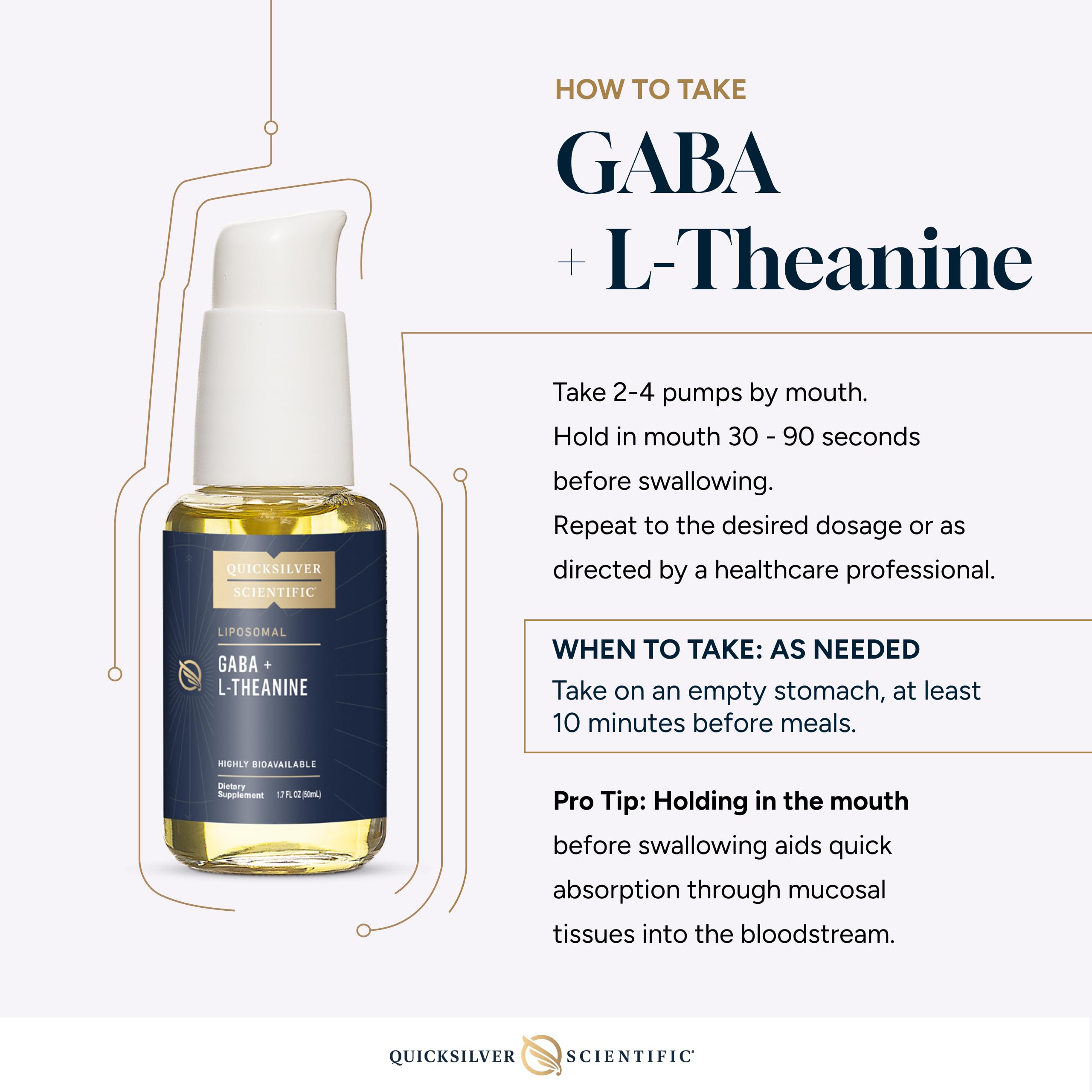Quicksilver Scientific Liposomal GABA + L-Theanine Brain


