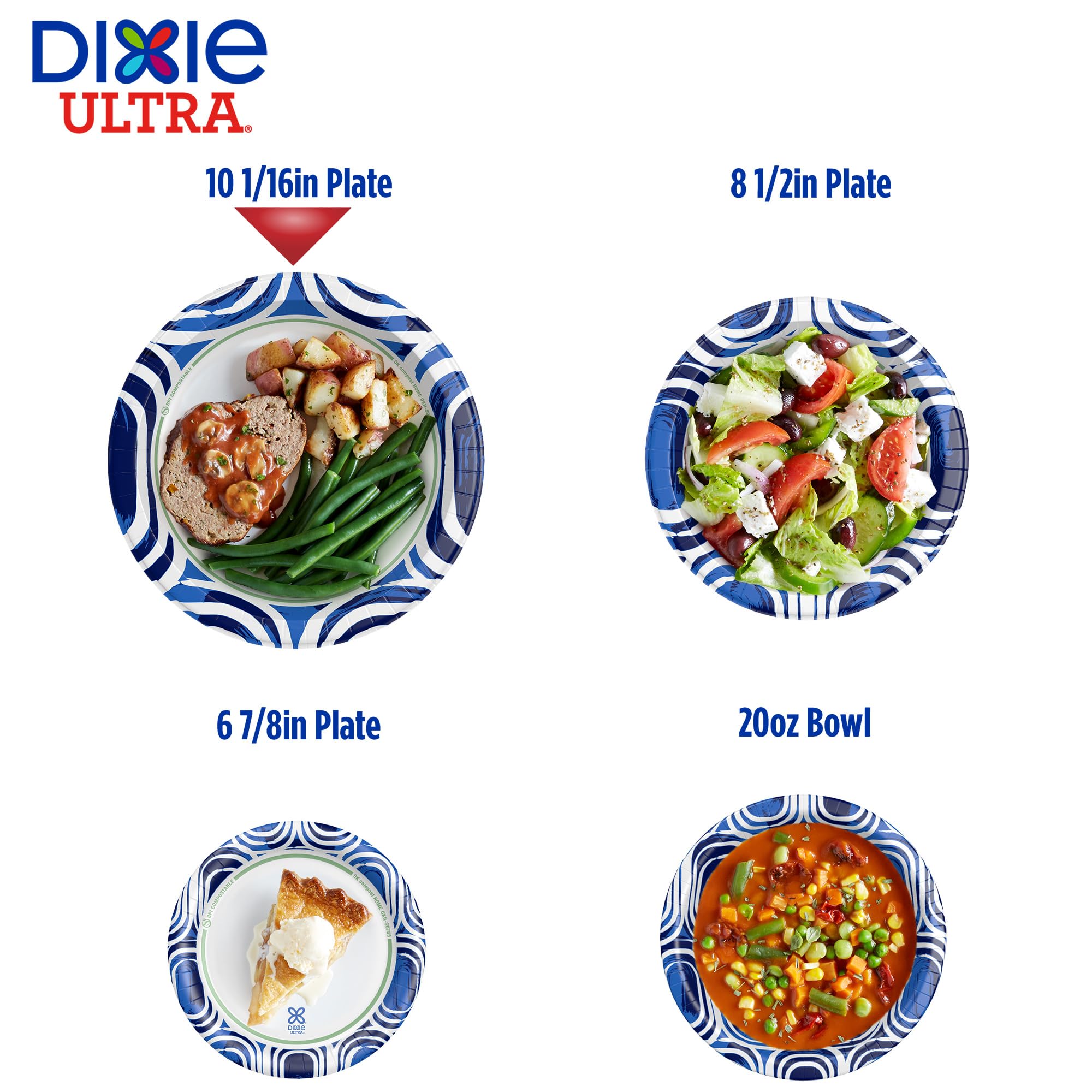 Dixie Ultra Paper Plates – Heavy-Duty, Soak-Proof

