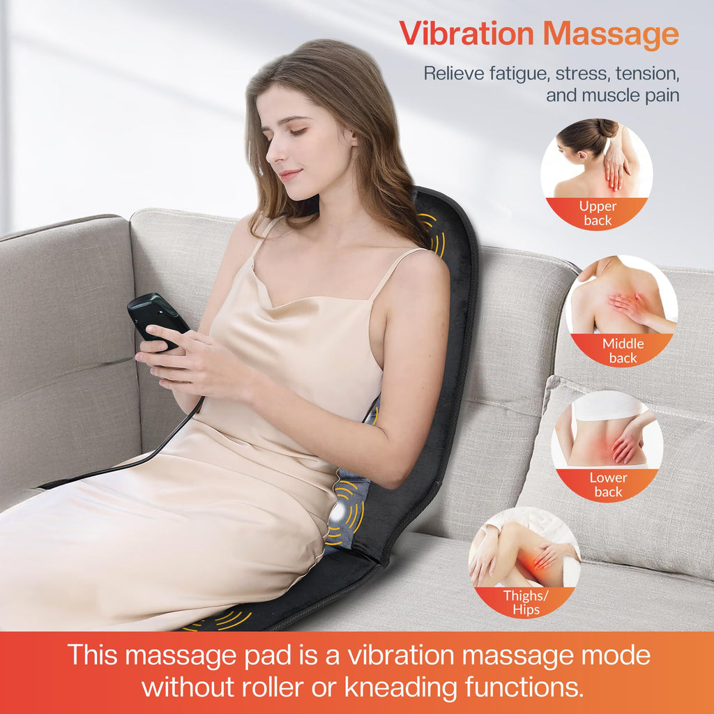 CILI Massage Chair Pad with Heat – Back Massager

