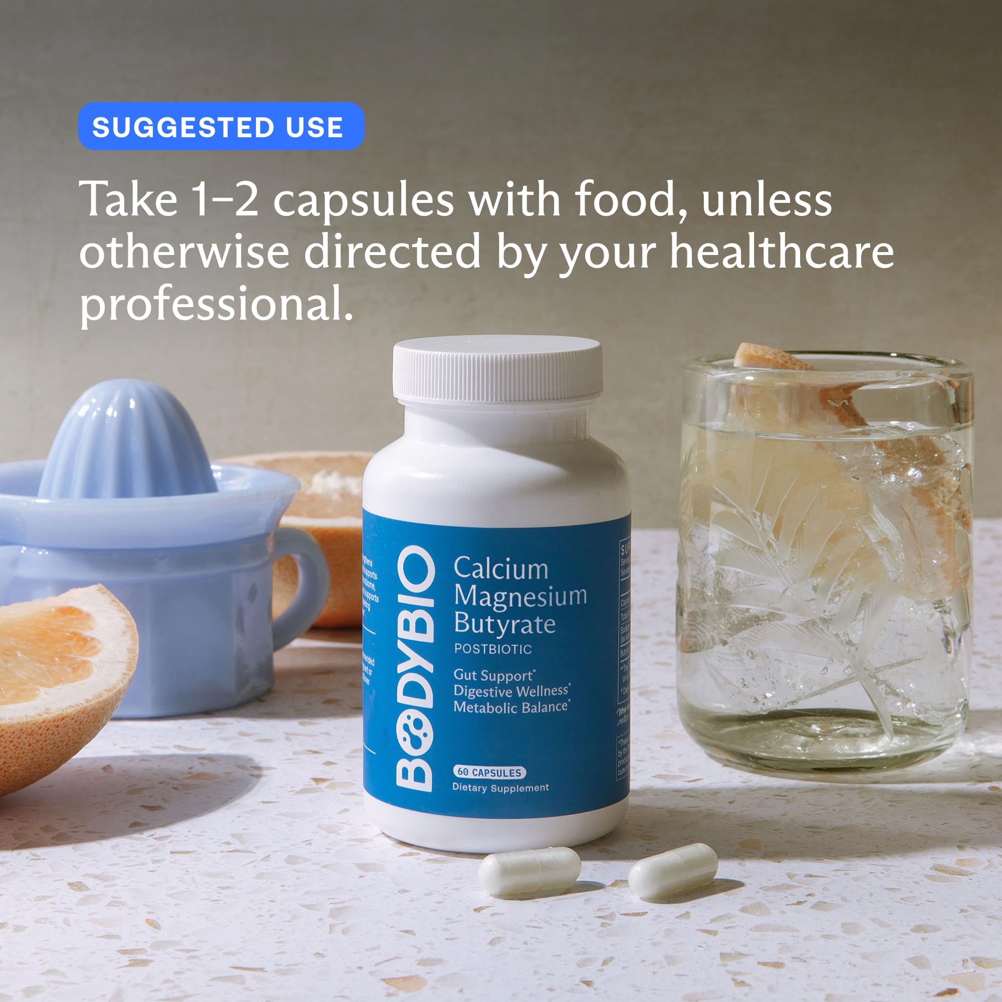 BodyBio Butyrate Postbiotic - Gut Health & Digestive Support

