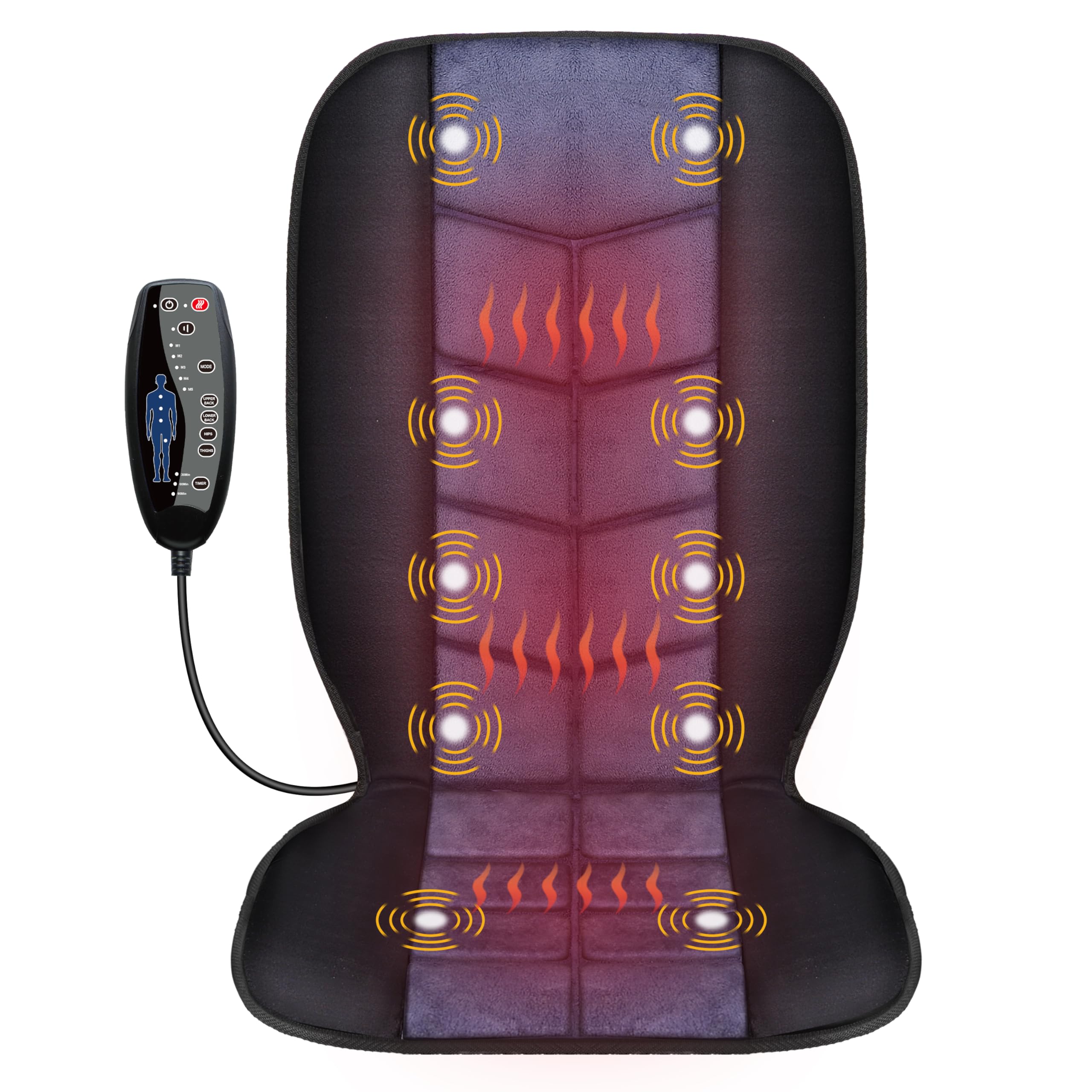 CILI Massage Chair Pad with Heat – Back Massager

