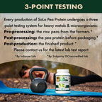 SOLO Organic Pea Protein Isolate Unflavored Plant Protein

