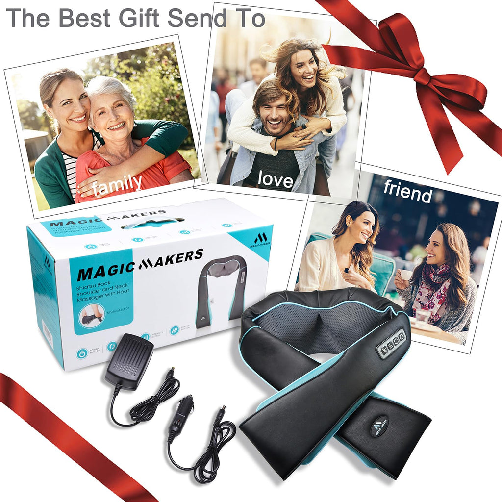MagicMakers Shiatsu Neck Massager with Heat

