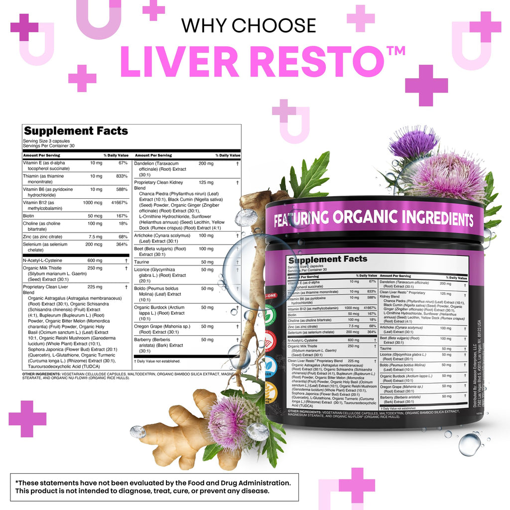 Liver Cleanse Detox & Repair by Clean Nutraceuticals

