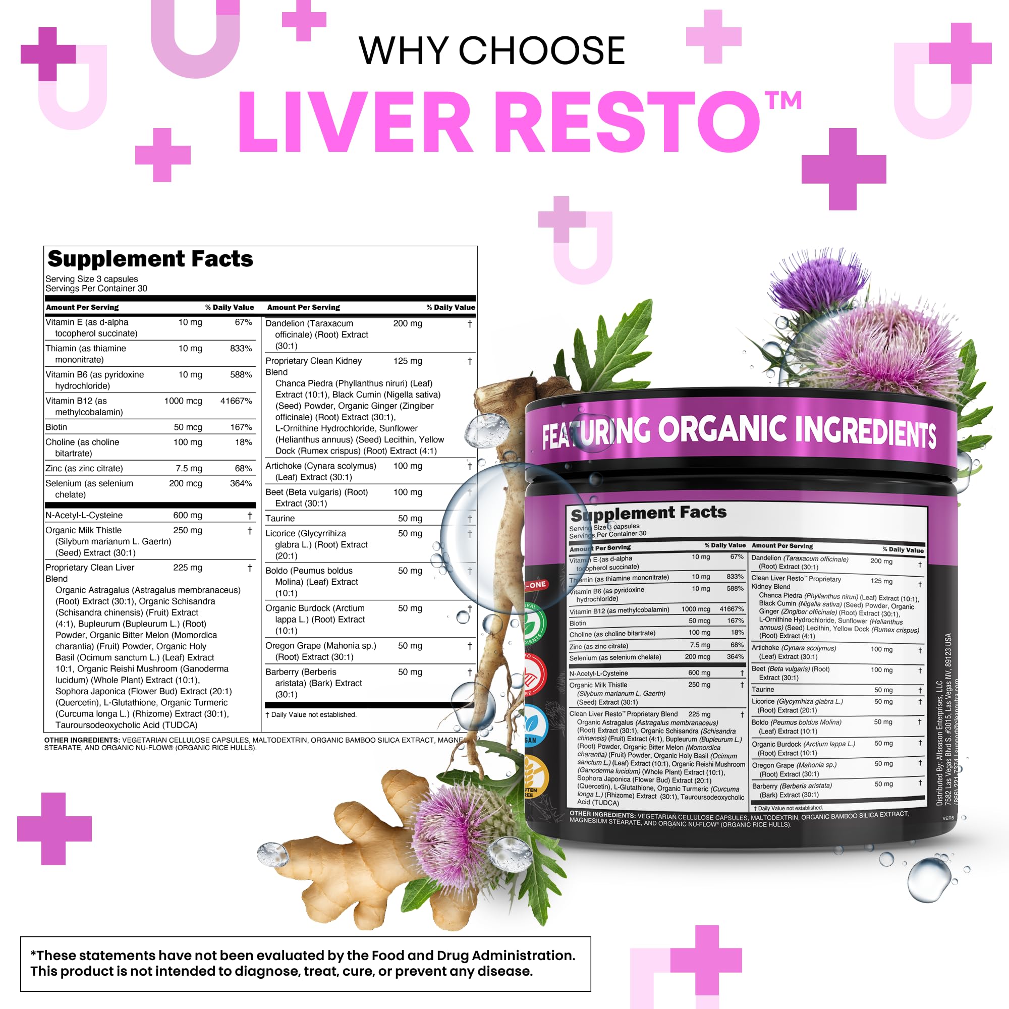 Liver Cleanse Detox & Repair by Clean Nutraceuticals

