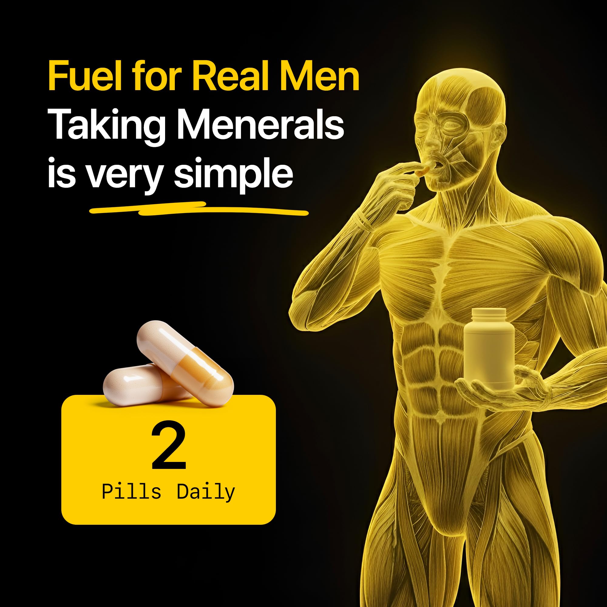 Menerals Men's Multivitamin Mineral With Fulvic Acid

