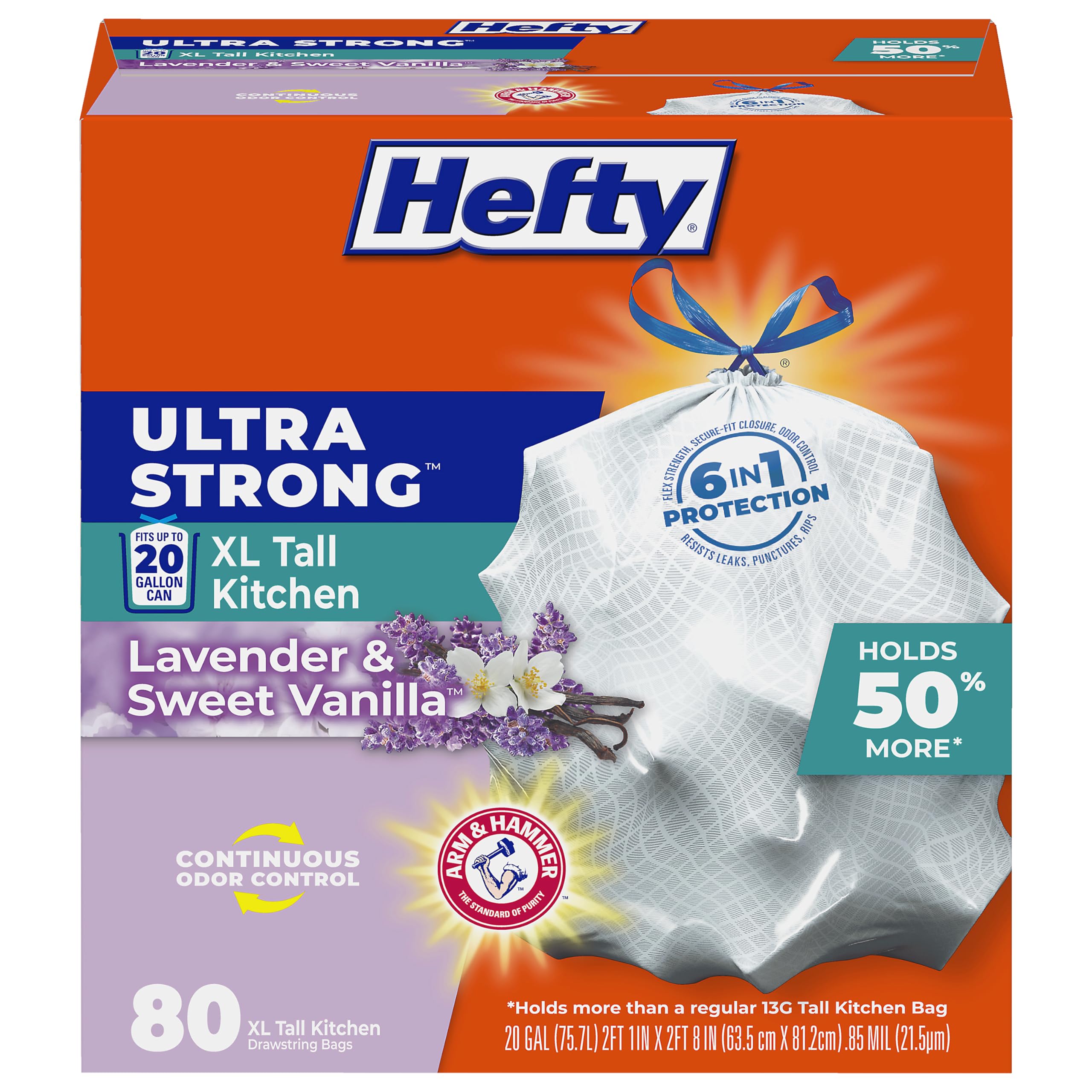 Hefty Ultra Strong Trash Bags - Odor Control & Drawstring

