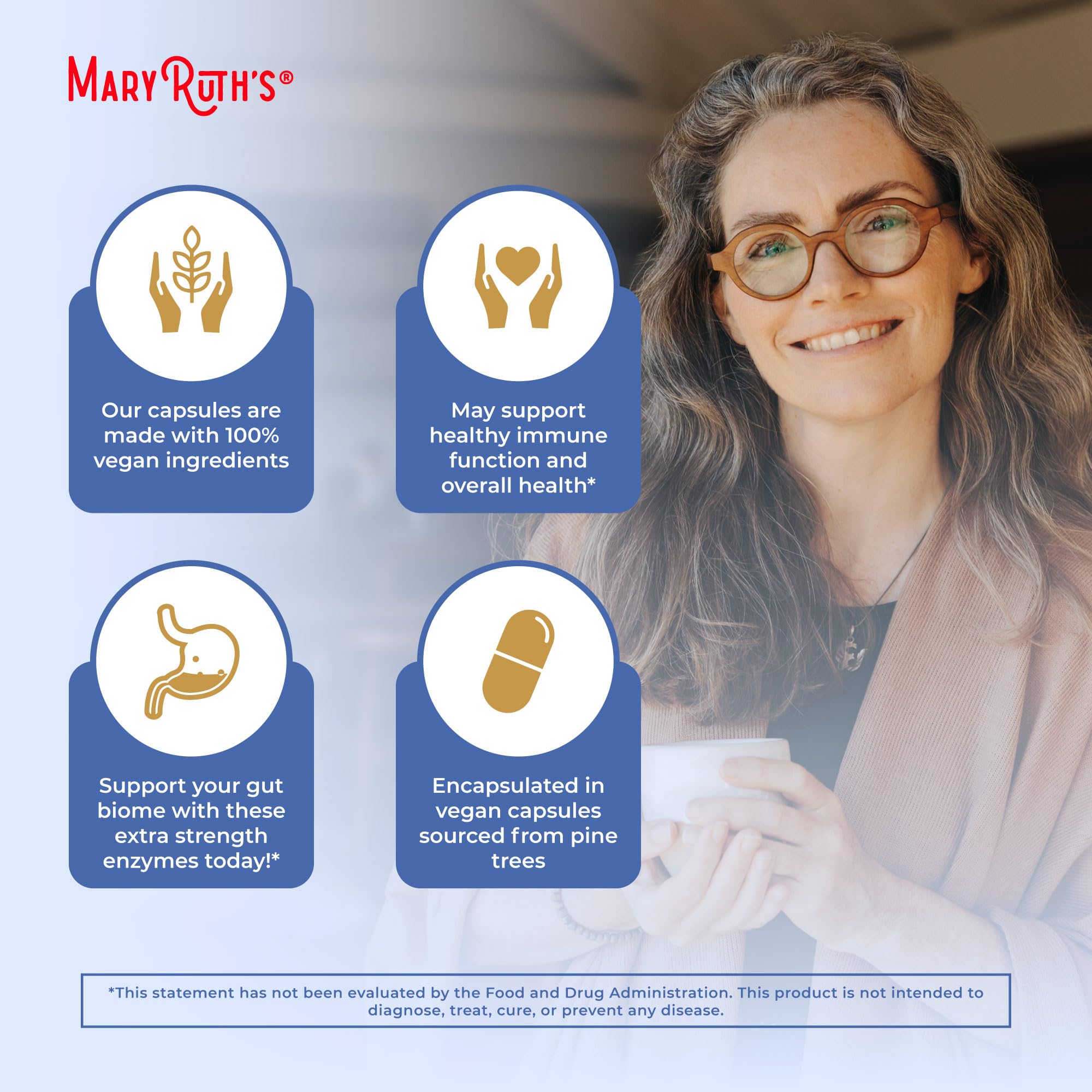 MaryRuth's Ultra Digestive Enzymes for Gut Health

