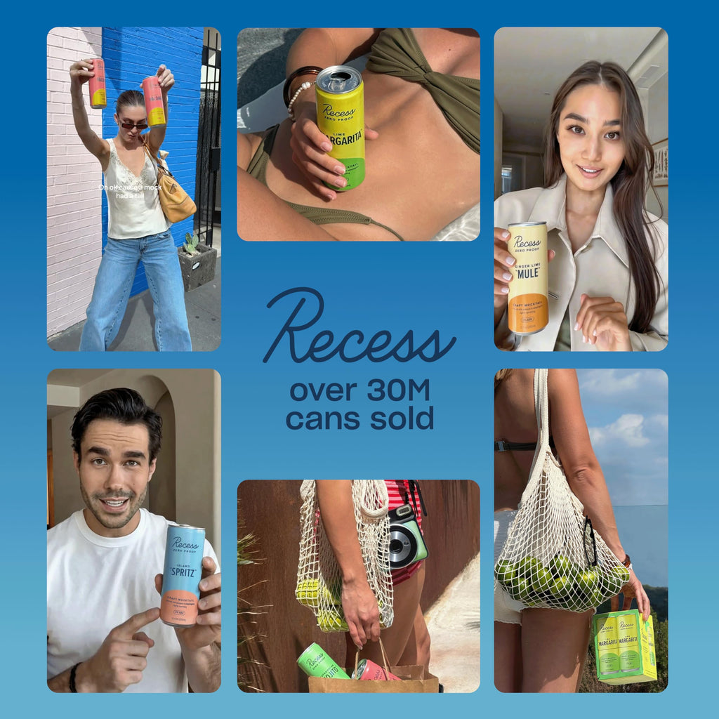 Recess Zero-Proof Craft Mocktails with Adaptogens

