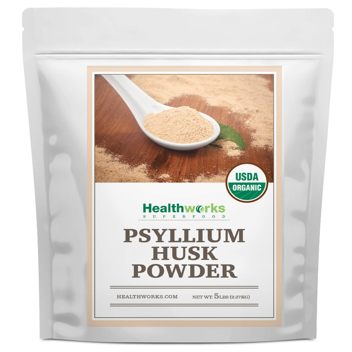 Healthworks Psyllium Husk Powder Organic - Fiber Support