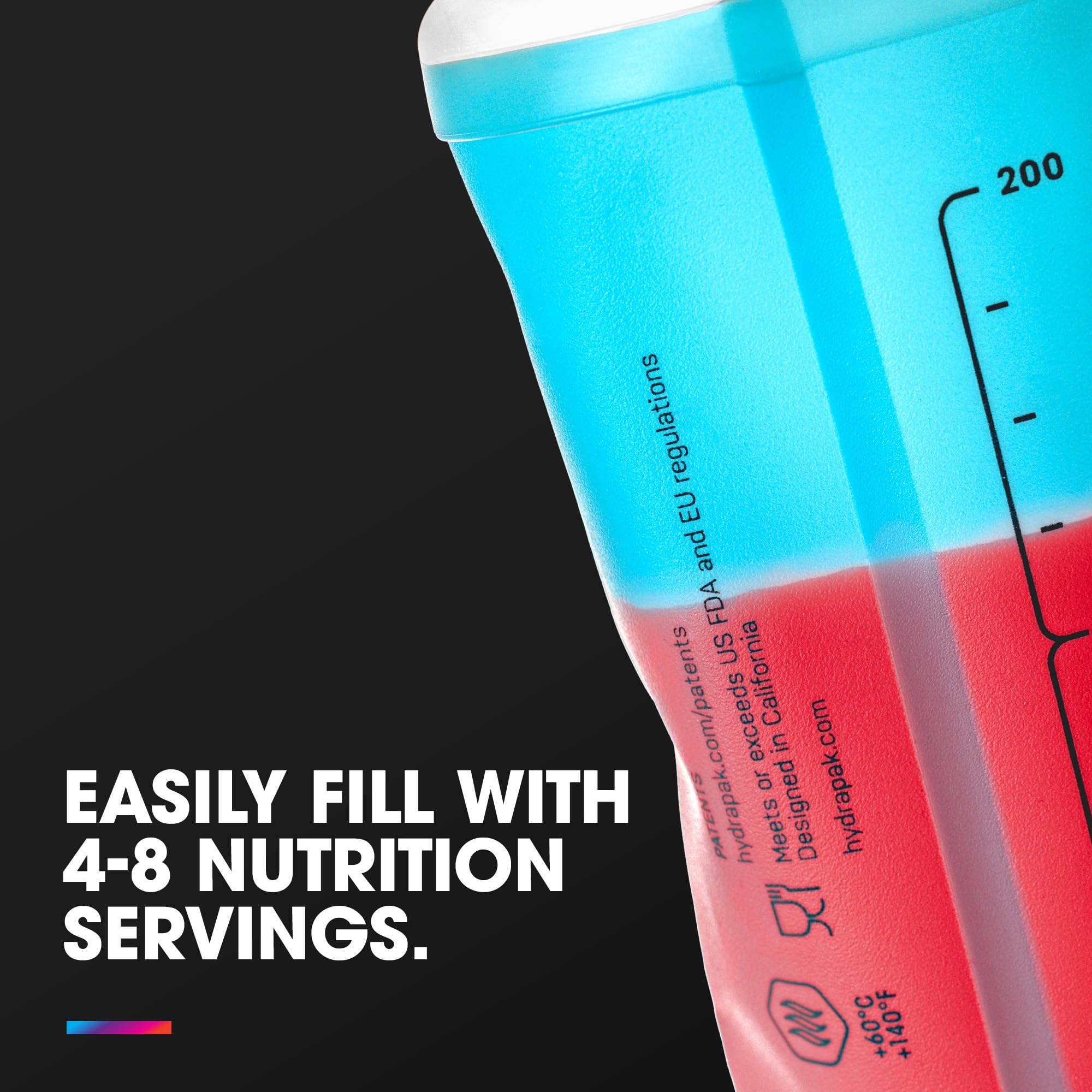 HydraPak SoftFlask Collapsible Nutrition Flask | BPA Free

