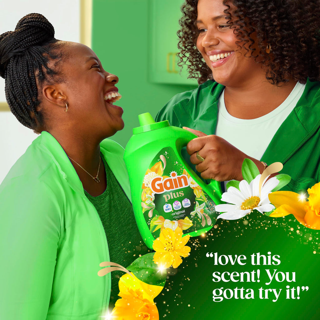 Gain Plus Liquid Laundry Detergent with Oxi Original Scent

