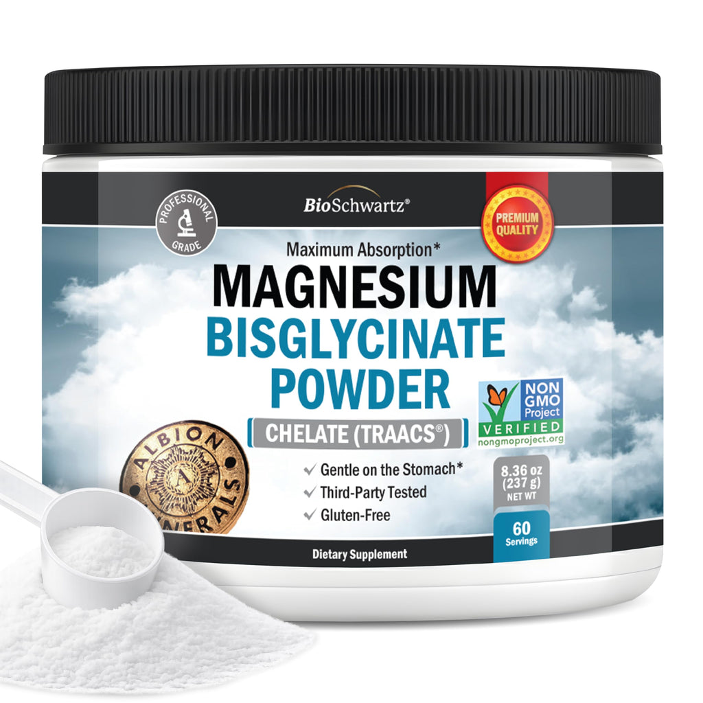 BioSchwartz Magnesium Bisglycinate Chelated Supplement