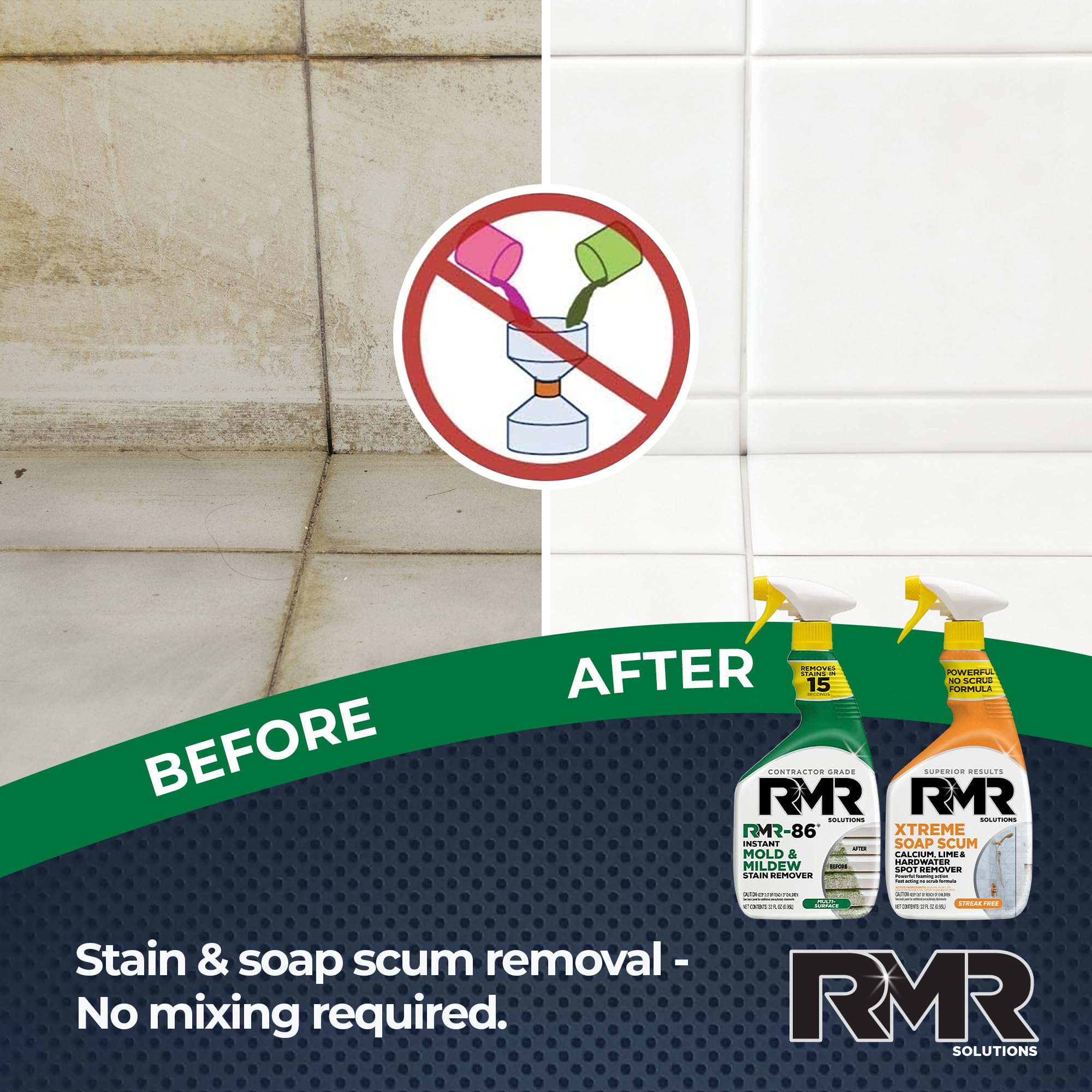 RMR Mold & Mildew Stain Remover + Xtreme Soap Scum Remover


