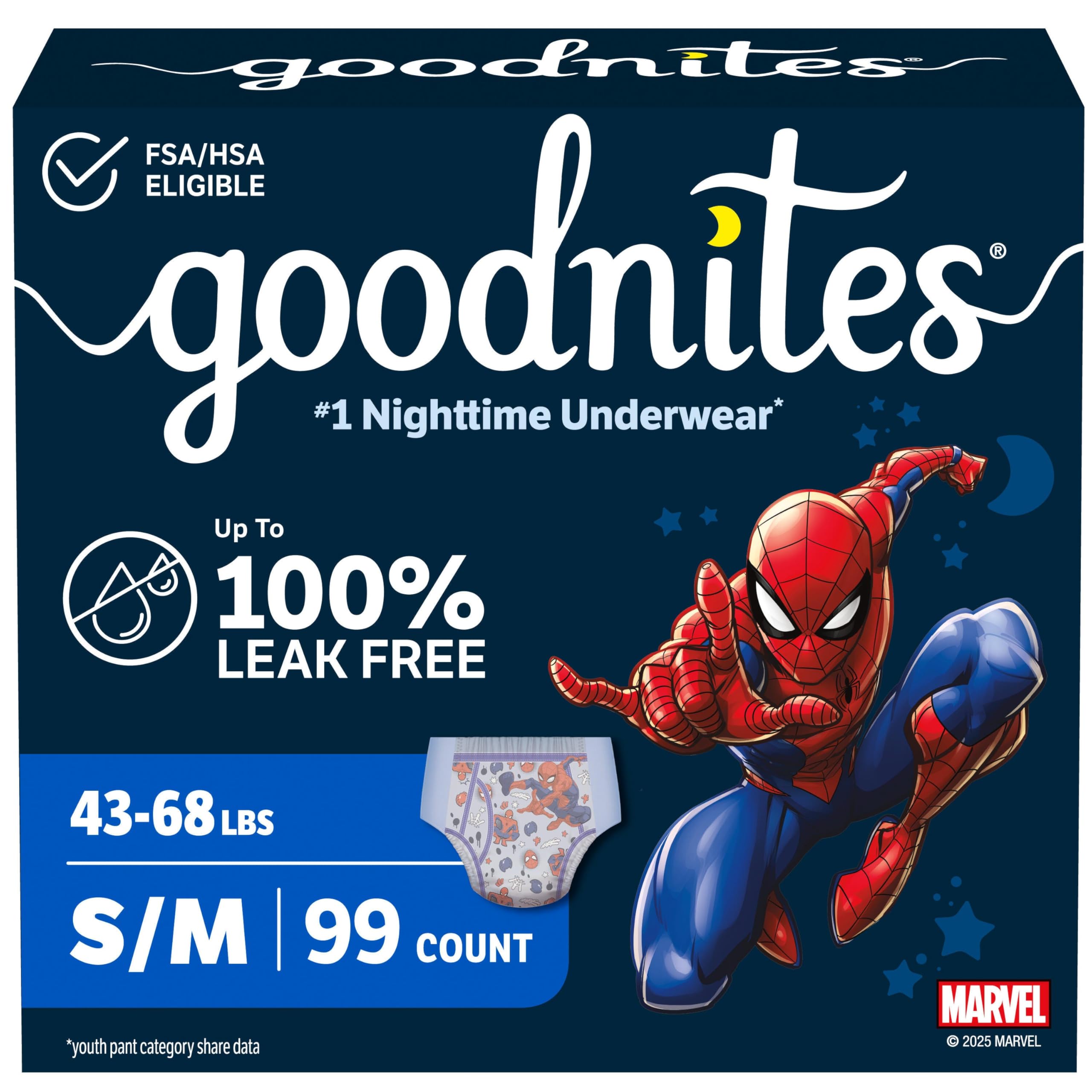 Goodnites Nighttime Bedwetting Underwear for Boys