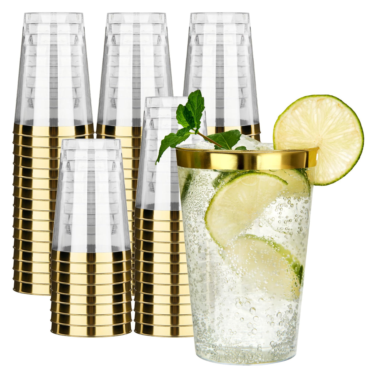 RACETOP Disposable Plastic Cups for Parties