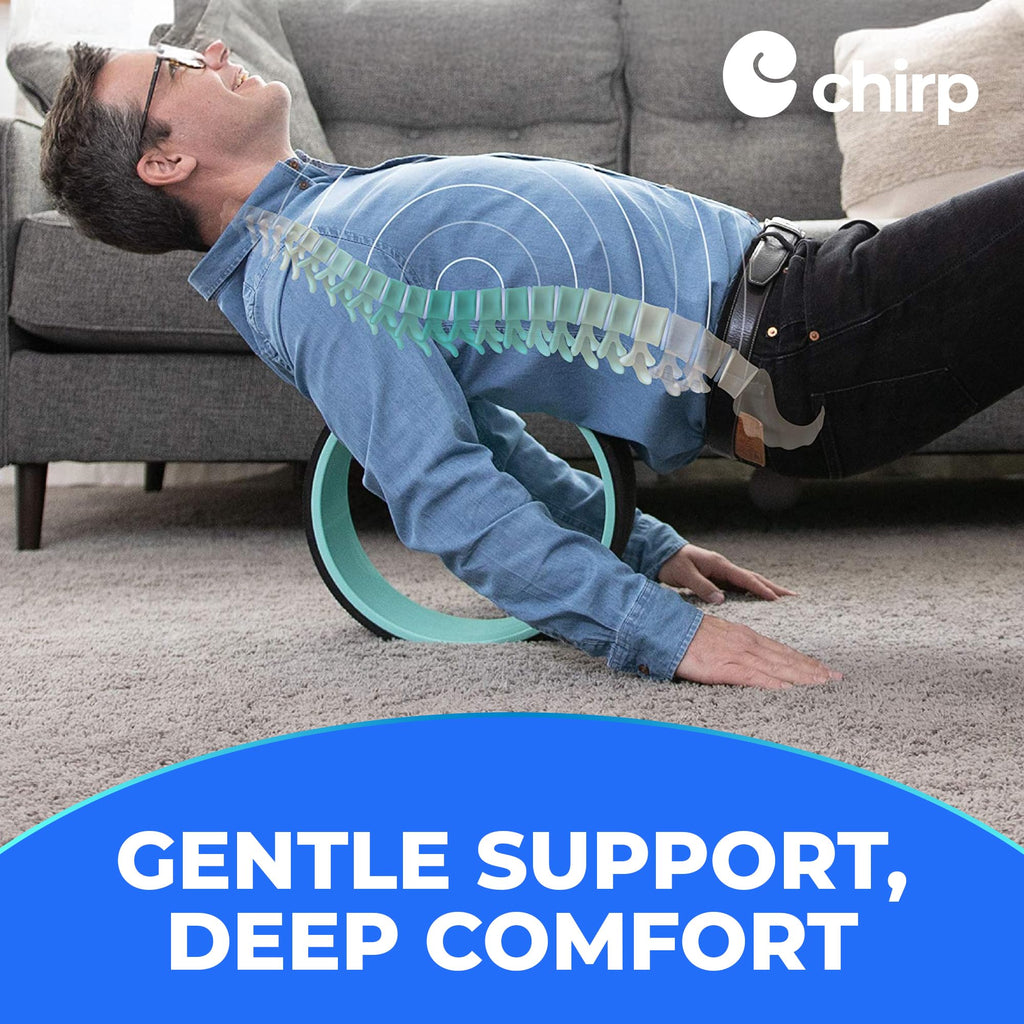 Chirp Wheel Foam Roller for Back & Neck Pain Relief

