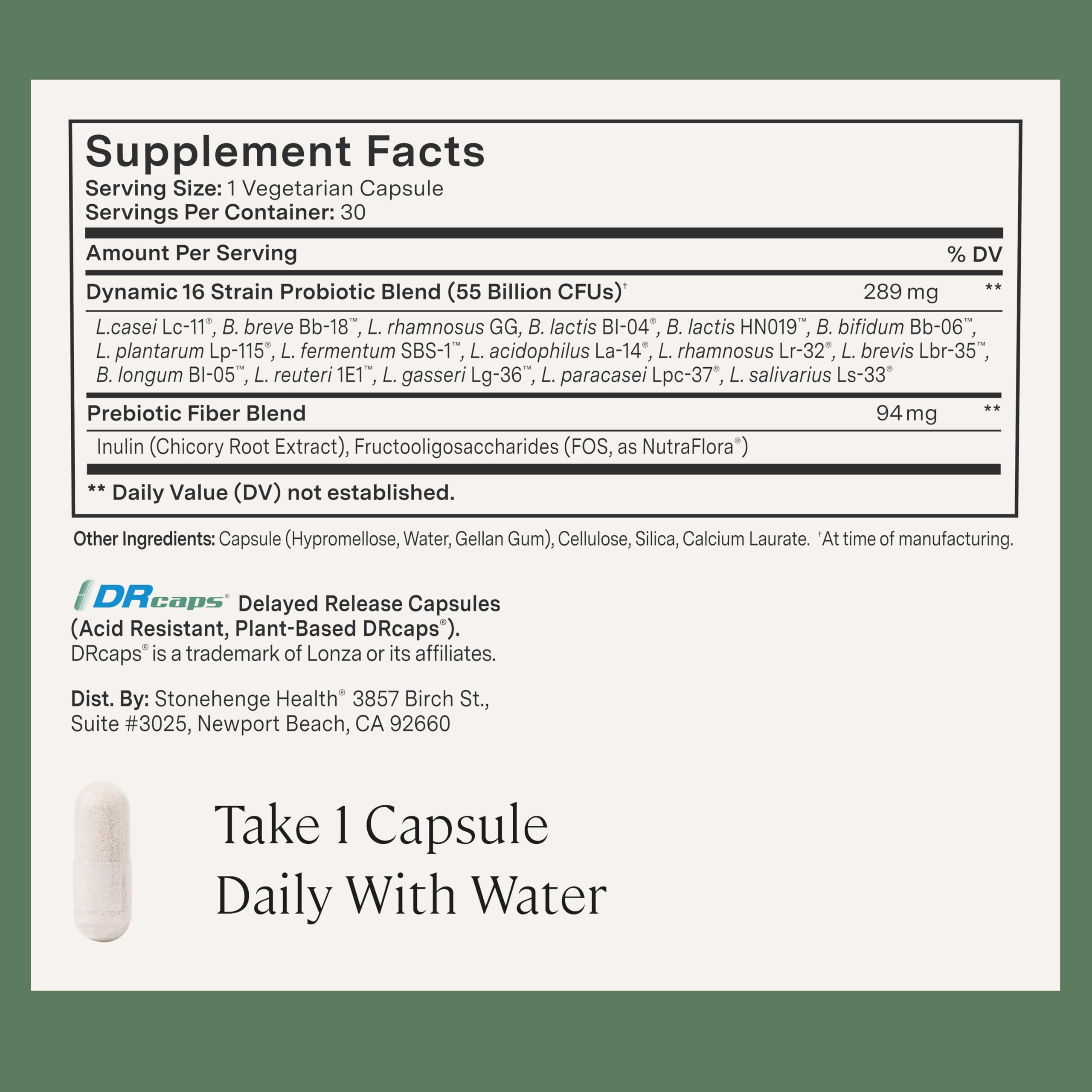 Stonehenge Health Dynamic Biotics Probiotic 55B CFU

