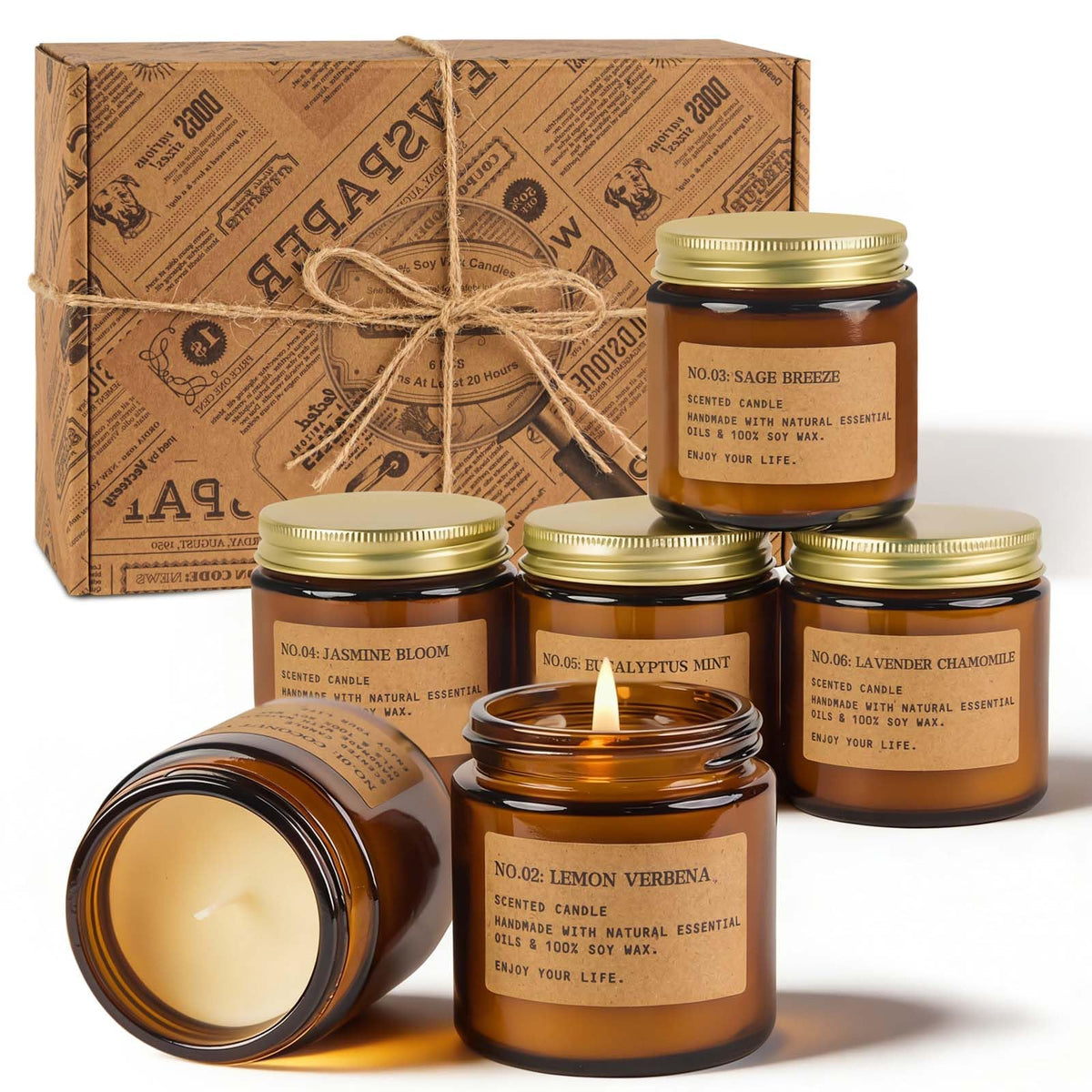 MIMURHYL Soy Wax Candle Gift Set