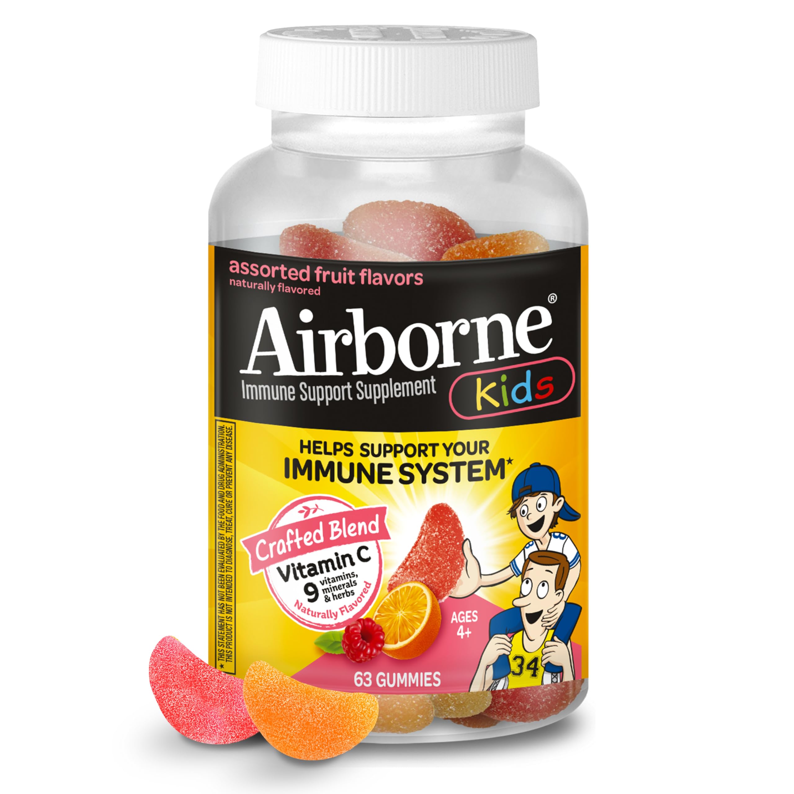 Airborne Kids Immune Support Gummies - Vitamin C & E

