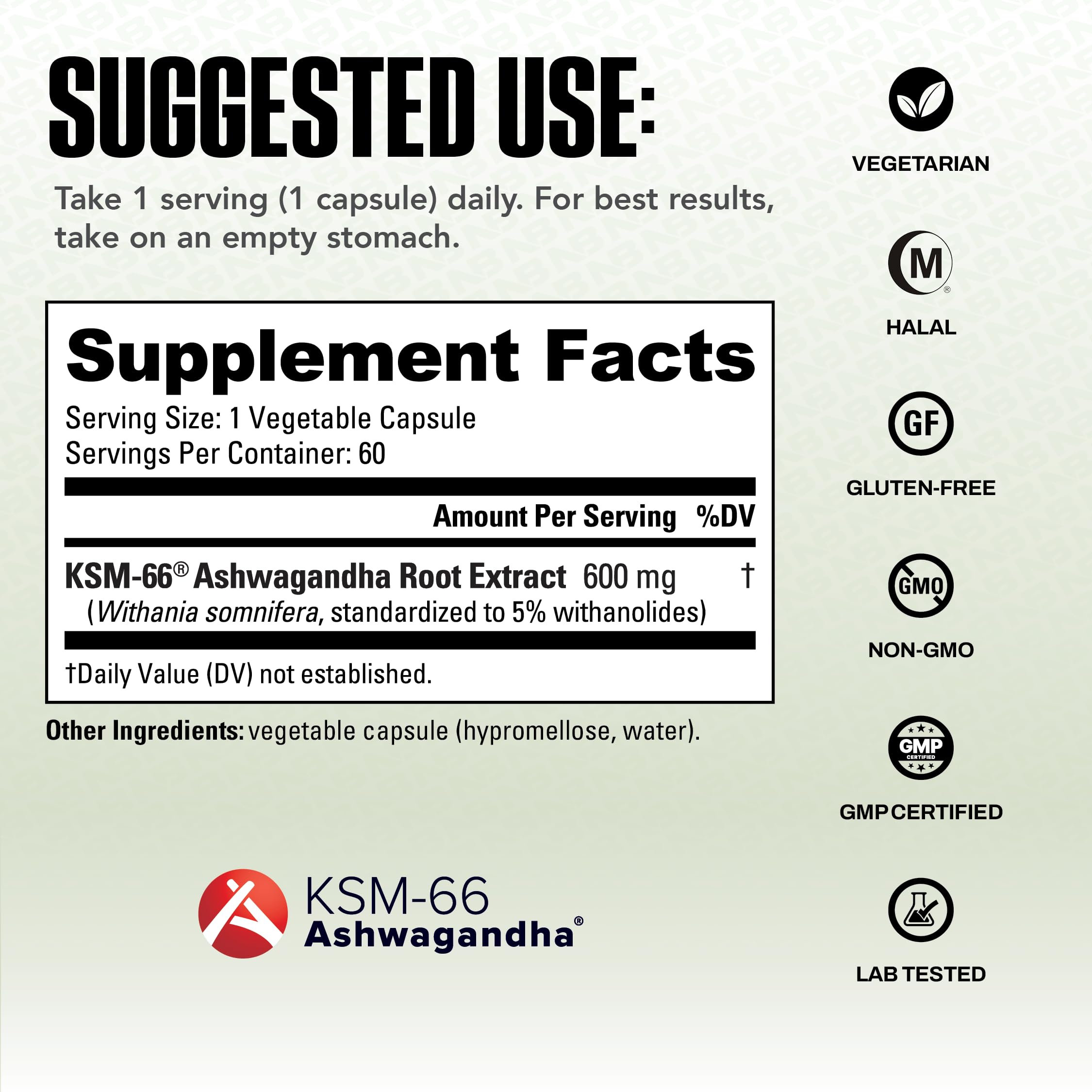 NutraBio Ashwagandha KSM-66 | Stress & Mood Support

