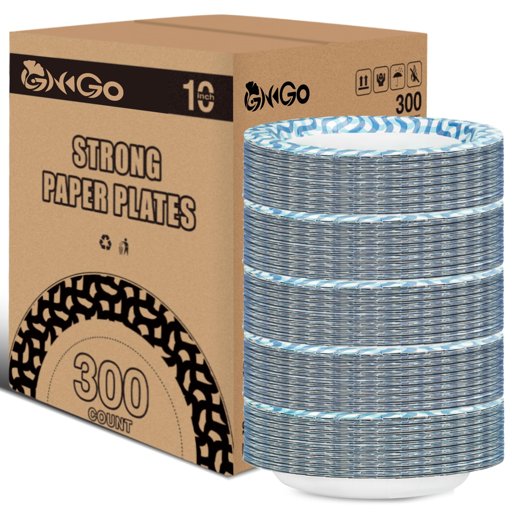 Ginkgo Paper Plates - Disposable Dinnerware for Gatherings

