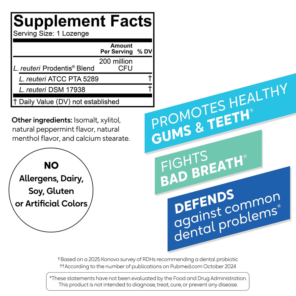 BioGaia Prodentis Dental Probiotic Lozenges | Healthy Gums


