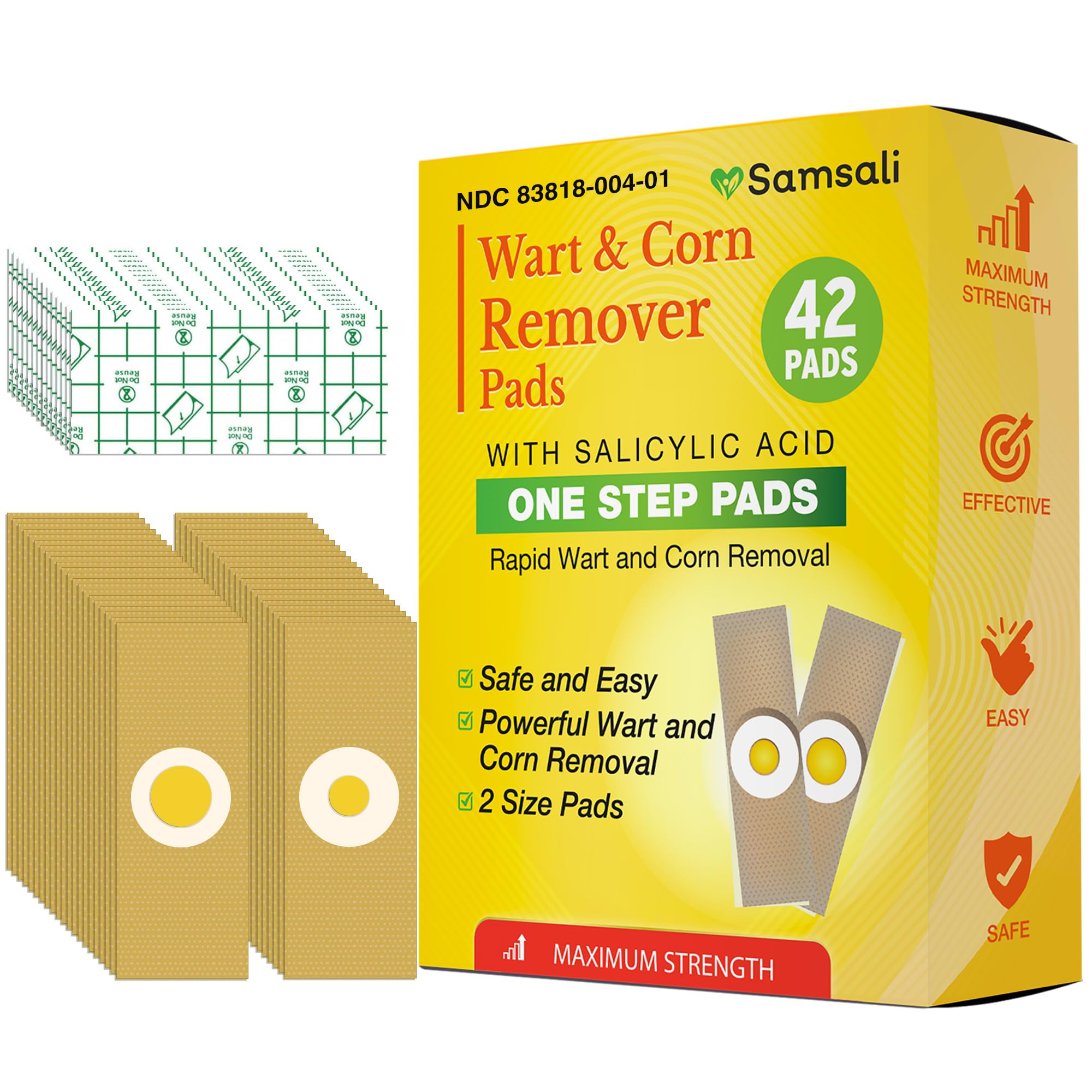 Samsali Wart and Corn Remover for Feet | Salicylic Acid Treatment

