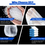 Small Drawstring Trash Bags HDPE 1.2 Mil Unscented

