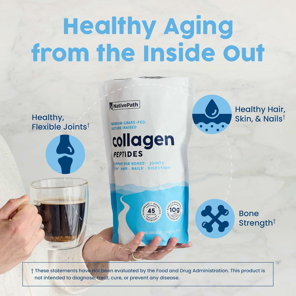 NativePath Collagen Peptides Protein – Hydrolyzed Type 1 & 3 for Skin

