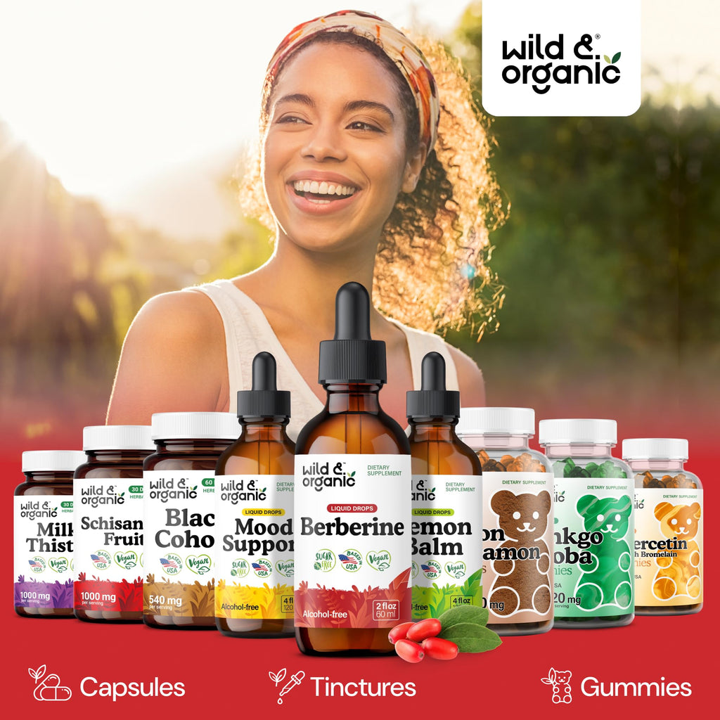 Wild & Organic Berberine Supplement Liquid Drops

