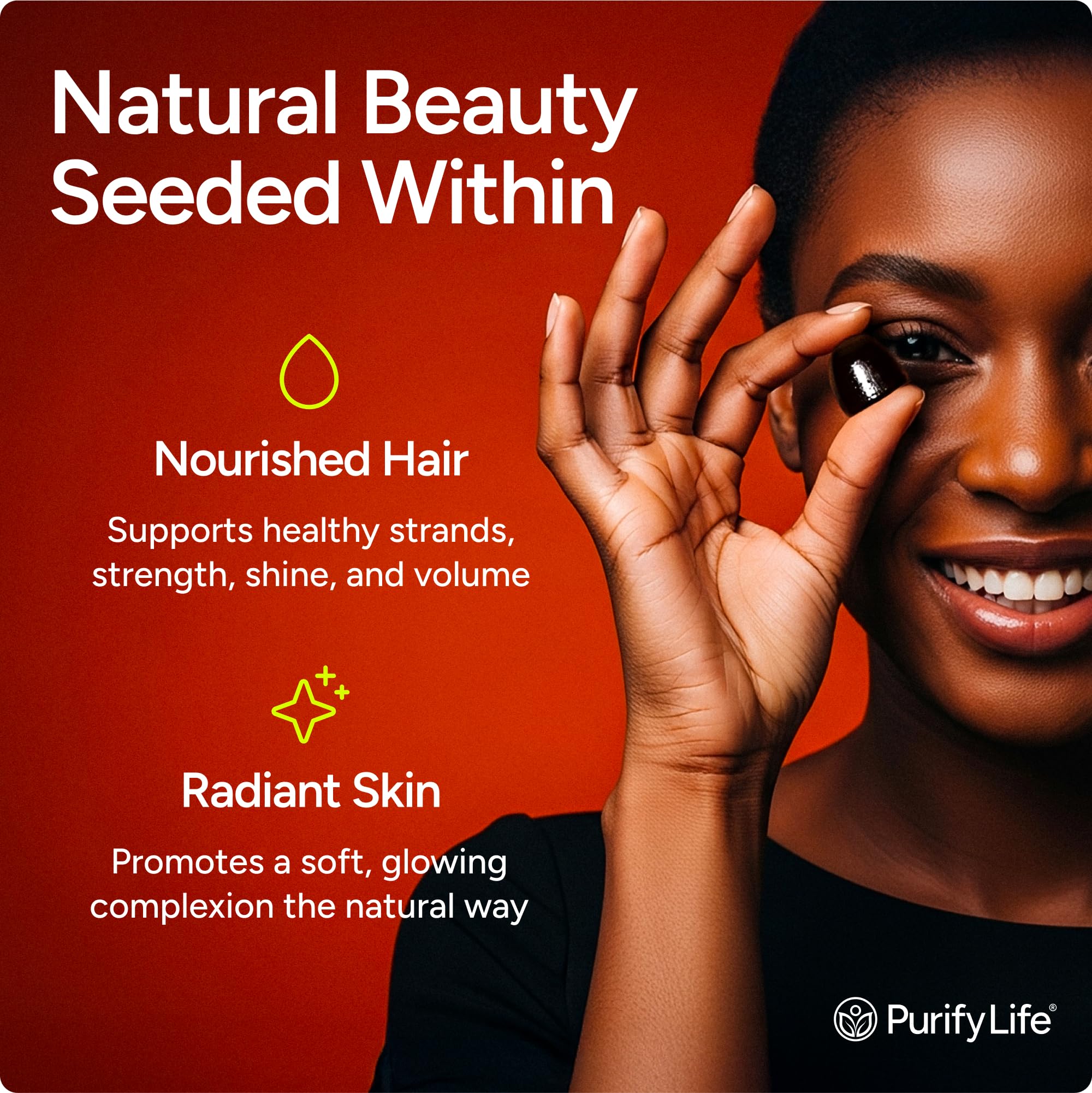 Pumpkin Seed Oil Gummies for Hair & Skin Health

