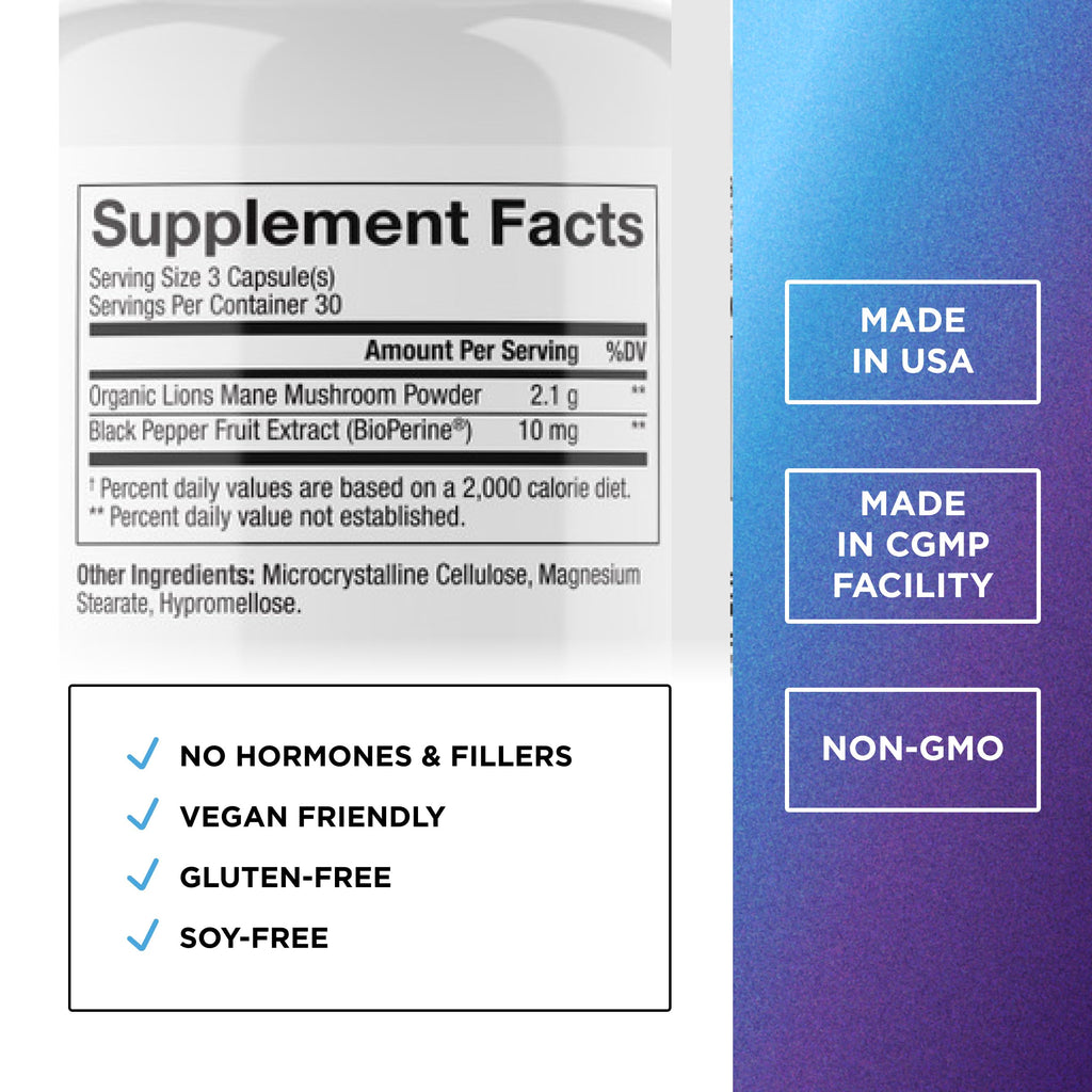 Dr. Emil Nutrition Lion's Mane Capsules for Focus

