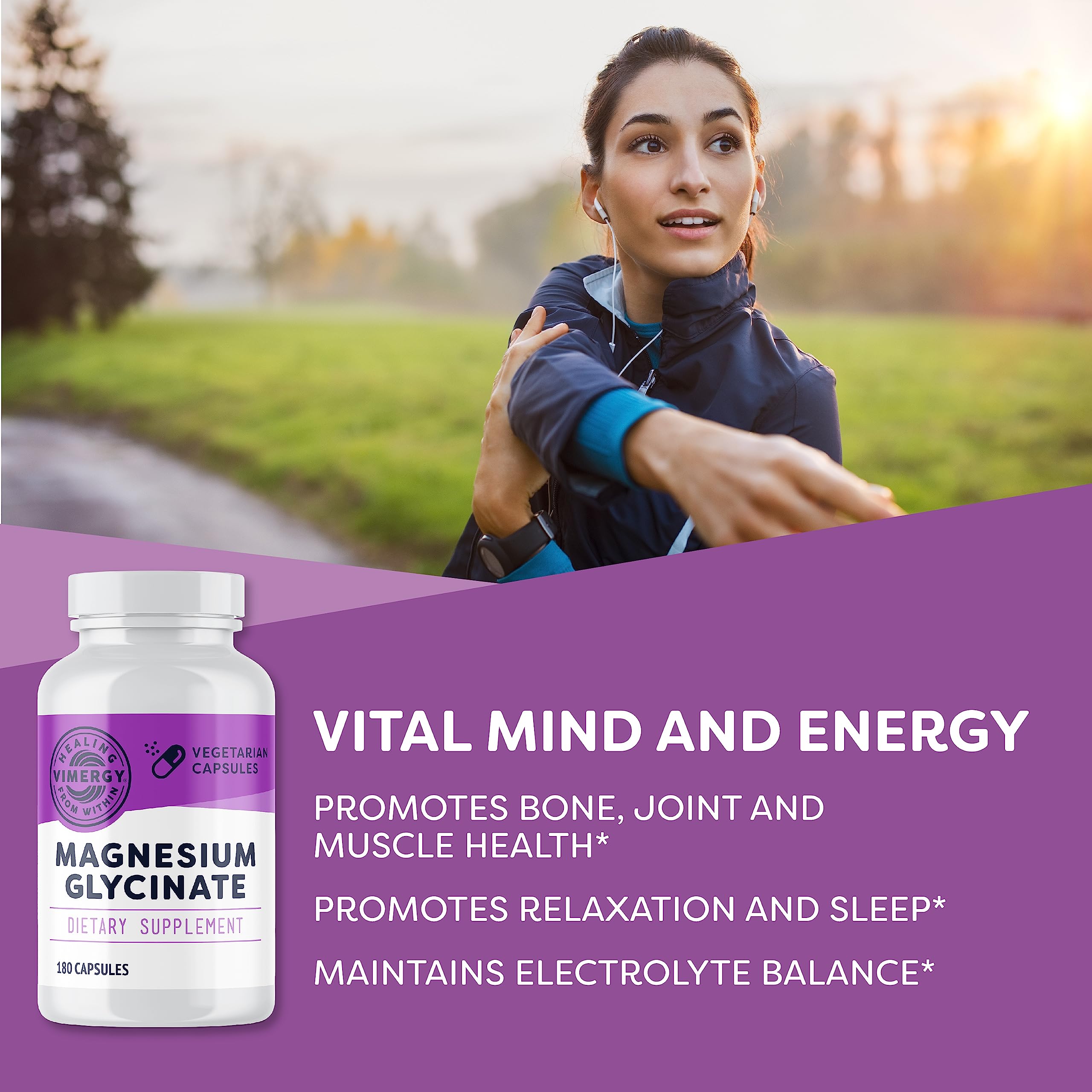 VIMERGY Magnesium Glycinate – Stress Support


