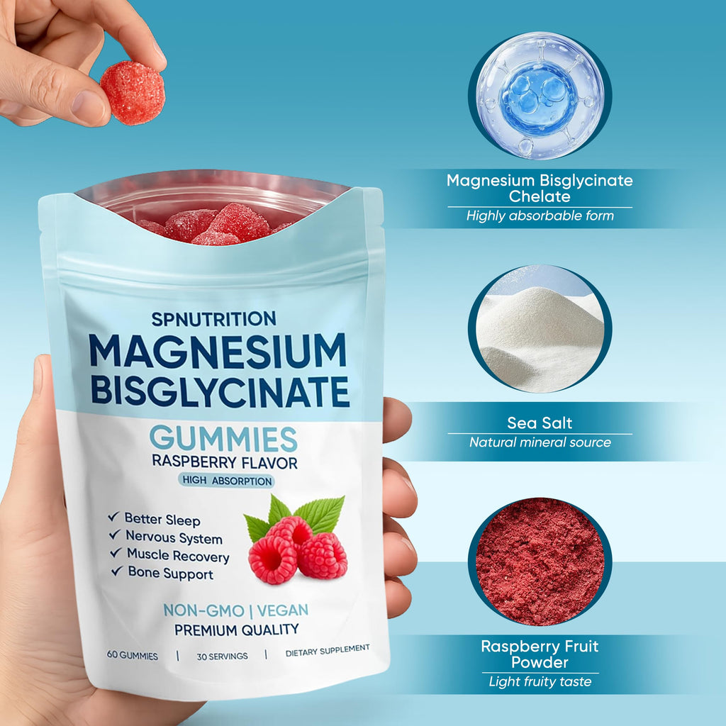 Spnutrition Magnesium Bisglycinate Gummies | Daily Wellness

