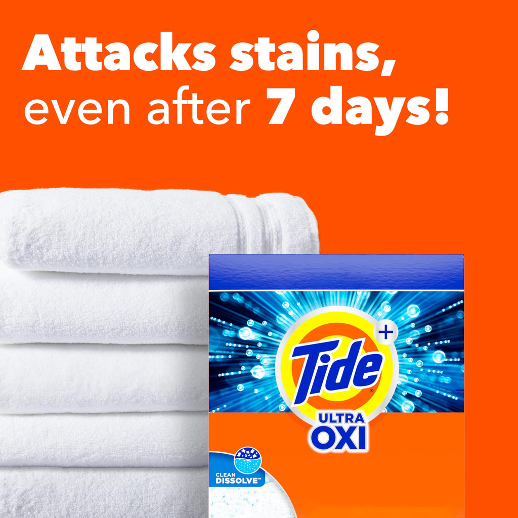 Tide Ultra OXI Powder Laundry Detergent Deep Clean for Colors

