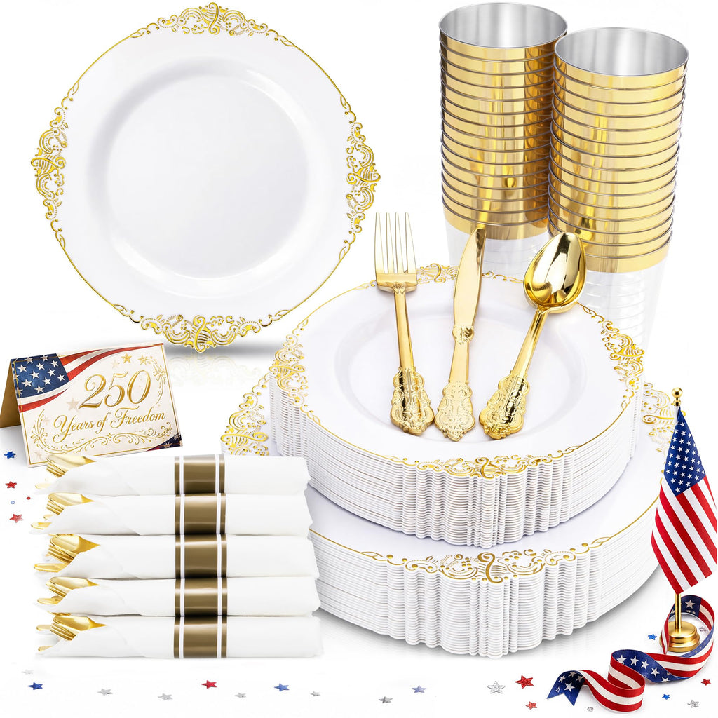 Nervure Disposable Plastic Dinnerware Set for Events

