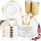 Nervure Disposable Plastic Dinnerware Set for Events

