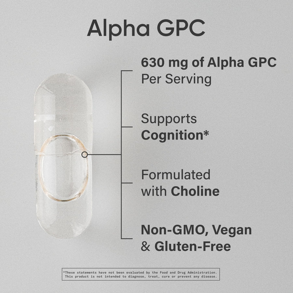 Sports Research Alpha GPC 630mg Extra Strength Focus

