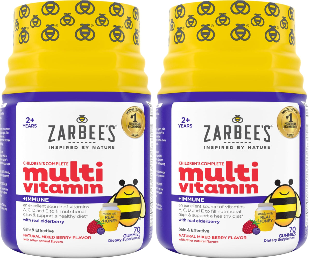 Zarbee's Complete Kids Multivitamin Gummies, Immune Support
